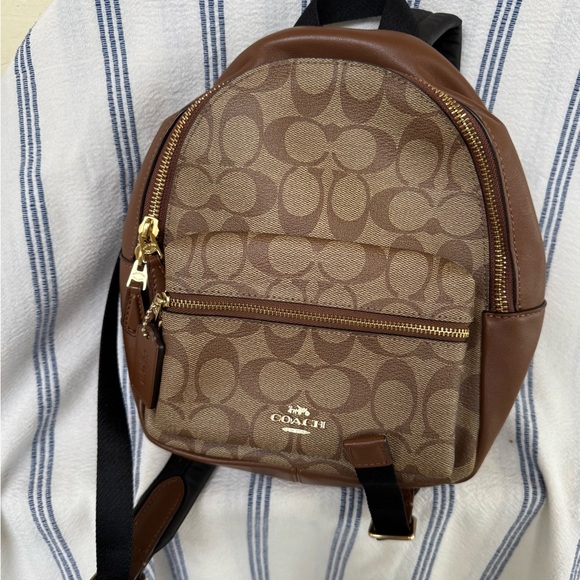 Coach Mini Charlie Signature Backpack - Picture 1 of 5